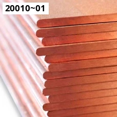 Медная плита ГОСТ 1173-2006. Медь М1. Размер 110x1000