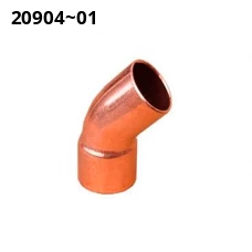 Медное колено 45 ГОСТ 32598-2013. Медь М1. Размер 64