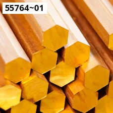 Шестигранник латунный 2060-90. Латунь л63. Размер 16