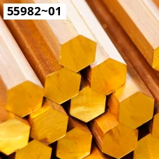 Шестигранник латунный 2060-90. Латунь л63. Размер 12